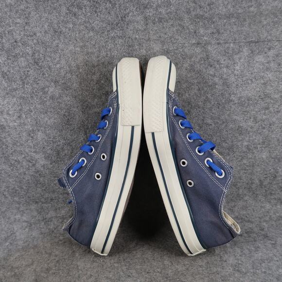 Converse Shoes Womens 7 Casual Sneakers All Star Low Lace Up Trainer Canvas Blue - Picture 10 of 13